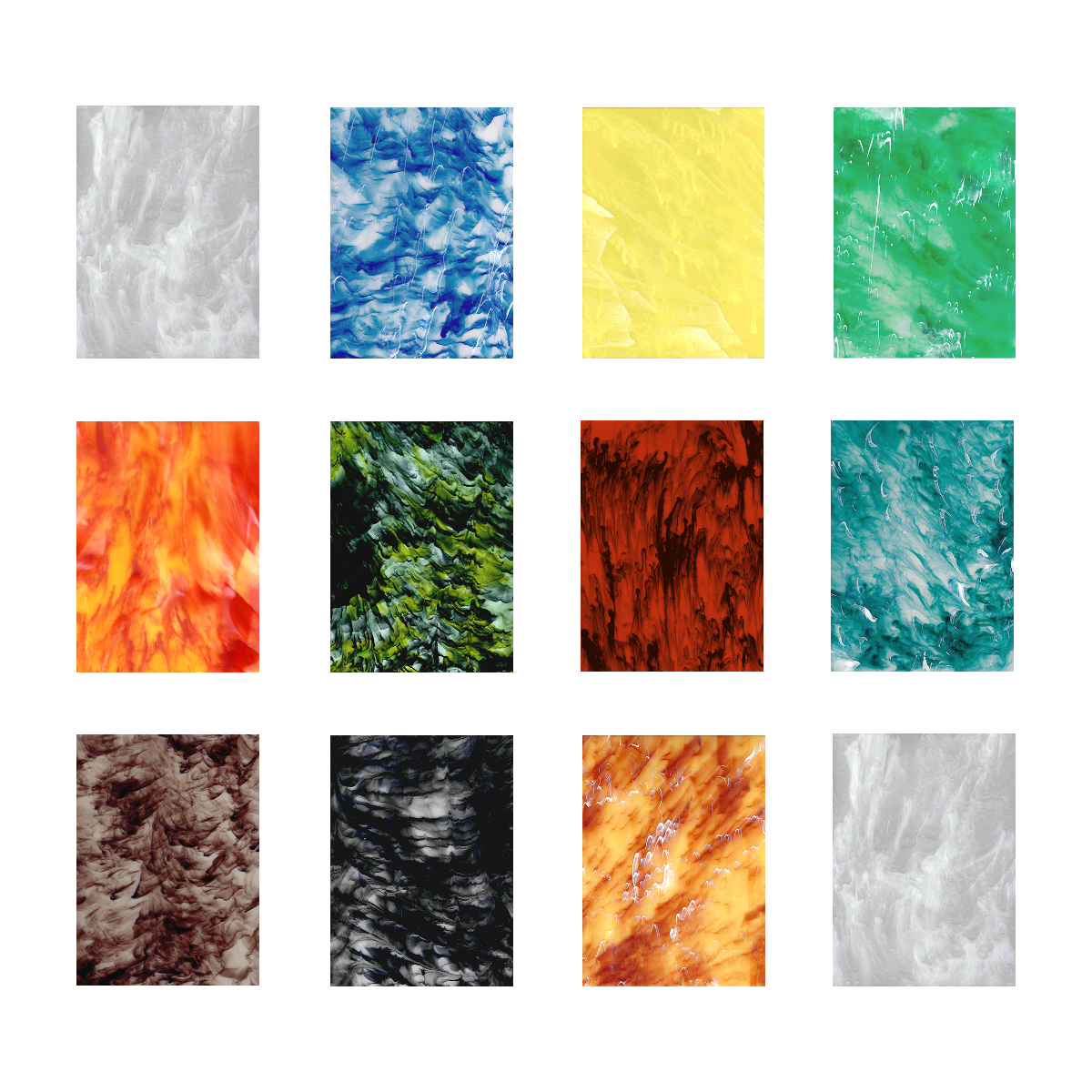 混色壓克力 — 雲彩款